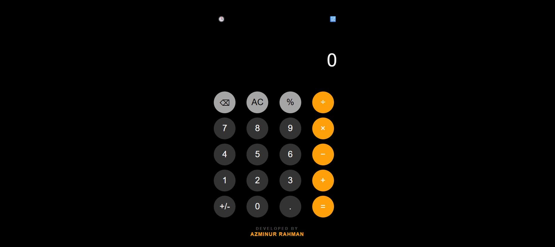 iOS Style Web Calculator